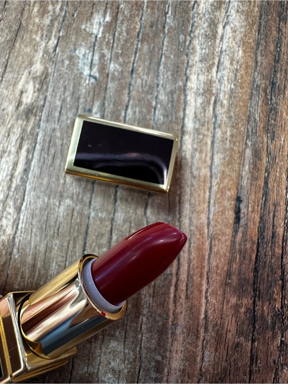 Tom Ford Lipstick in Leopard-Patterned Case with Rose Gold Accent